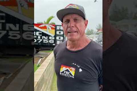Roofing Company Oahu. Transforming a Wind-Damaged Roof in Hawaii in Just One Day! #roofinstallment