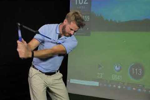 Haydn Reay demos the Sure-Set Golf Training Aid