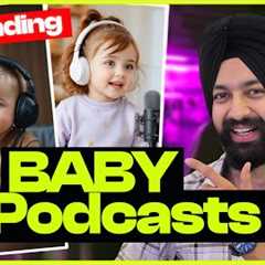 How to make TRENDING BABY PODCAST Videos using FREE AI Tools 🤩 #babypodcast #podcast