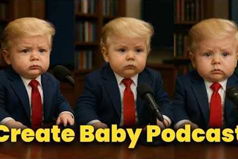FREE! How to Create Trending  AI Baby Podcast Animation Using AI - 2025 Ultimate Guide
