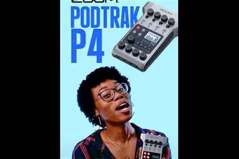 Zoom PodTrak P4: Recorder made for podcasting