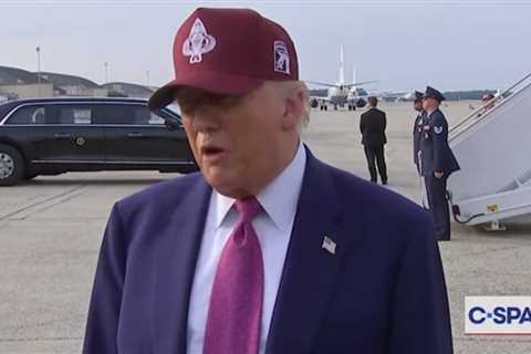 (VIDEO) Trump speaks to Reporters About California Rioters: “Somebody is Paying for That. I Watched Total Professionals… These are Insurrectionists!”