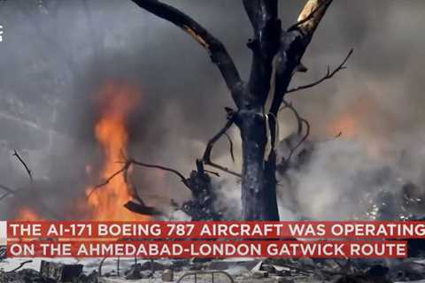Air India Boeing 787 Dreamliner with Over 200 Onboard Crashes in Residential Area After Takeoff (VIDEO)