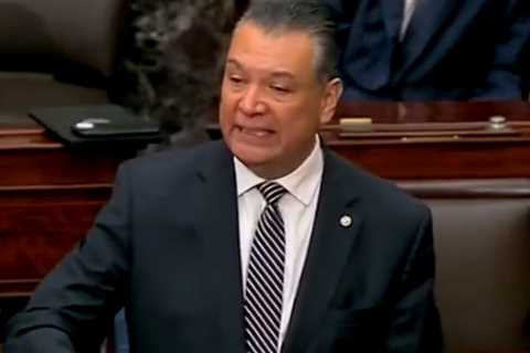 Democrat Senator Padilla Fake Cries as He Recounts Being Cuffed After Lunging at Kristi Noem in Cringey Senate Floor Speech (VIDEO)