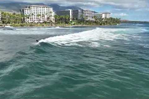 Surfing in Kaanapali Maui, Hawaii