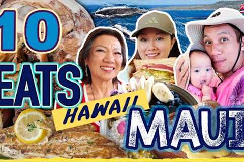 ULTIMATE WEST MAUI FOOD TOUR - 10 Lahaina Food Spots: Legendary HAWAII Eats &amp; Best Cinnamon Rolls!