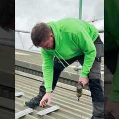 How Do You Install Commercial Solar Panels? 🤔 #solarpanels #roofing #solarenergy #solar