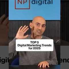 Stay ahead with the top five digital marketing trends for 2025.