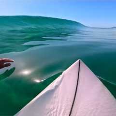 SURFING THE CLEANEST WAVES EVER! (RAW POV)