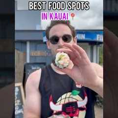 the best food spots that I tried in Kauai 🌺#kauaifood #kauaipoke #kauaishaveice #kauai #hawaii