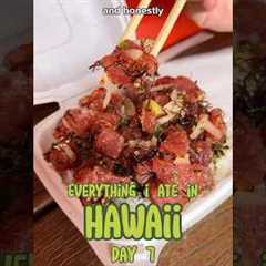 Everything I Ate in Hawaii DAY 7 🌺 Ono Seafood Poke, Ice Cream, Hawaiian Food #foodie #oahu #hawaii