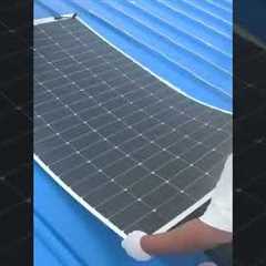 Flexible solar panels install easily on corrugated roofs, offering quick setup and versatility.