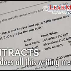 Understanding your contract LeakMaster Roofing Hawaii