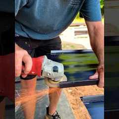 How to HEM standing seam METAL roofing #standingseam #metal #roofing