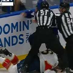 Refs Throw the Book at Conor Geekie for Jumping Josh Davies