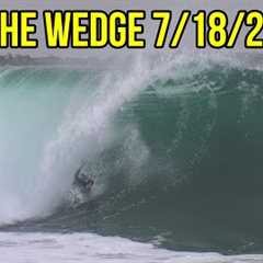 FRIDAY SWELL CONTINUES & PUMPING at THE WEDGE! (July 18th 2025 RAW Video)