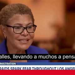 Karen Bass: Federal Officers Don’t Have a Right to Have a Mask