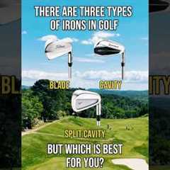 Different types of irons explained! ✅🏌️‍♂️ #golfclubs #golfirons #golf