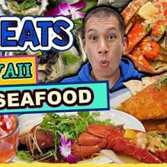 ULTIMATE SEAFOOD TOUR on Oahu – 5 Spots: HAWAII Best SEAFOOD! GIANT Crab, Lobster, Shrimp & More