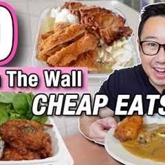 10 HOLE IN THE WALL Cheap Eats in Hawaii || Local Food Spots You NEED to Try!