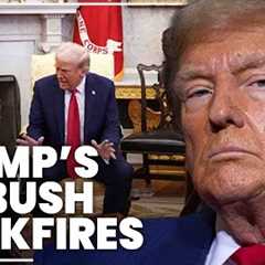 Trump’s ‘shocking’ ambush backfires as Zelensky’s support rockets