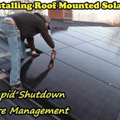 Installing Solar panels on our Roof, Rapid Shutdown Modules & PV Disconnect Switch.