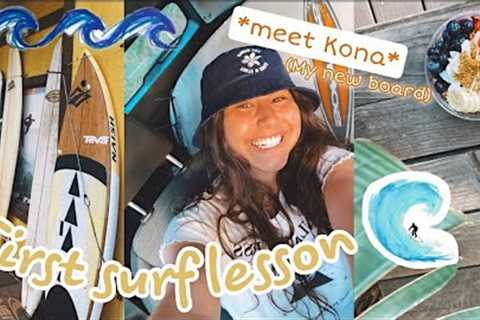 FIRST EVER SURF LESSON IN NORTH SHORE HAWAII