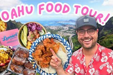HAWAII’S Most Scenic Food Tour!! Must Eat Waikiki to North Shore OAHU