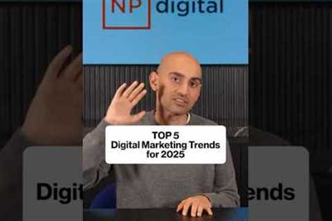 Stay ahead with the top five digital marketing trends for 2025.