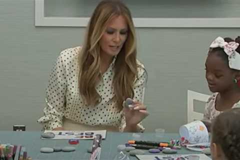 BEAUTIFUL! First Lady Melania Trump Began Celebrating Independence Day Weekend by Visiting Children’s National Hospital in Washington, DC (VIDEO)