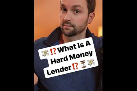 HARD MONEY LENDER EXPLAINED &amp; When You Should Use One‼️