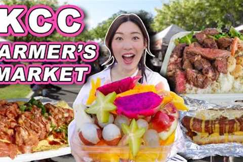 Ultimate KCC Farmer's Market Guide || [Honolulu, Hawaii] Must Try Local Food Tour!
