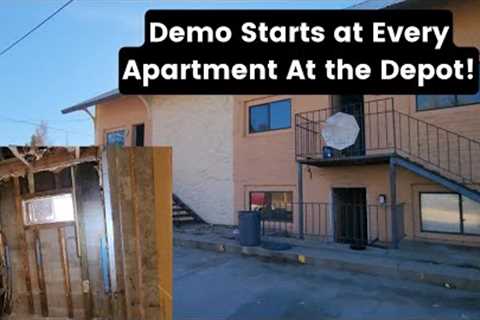 Demo Starts At all 8 Units at the Depot! How Bad is this Place?