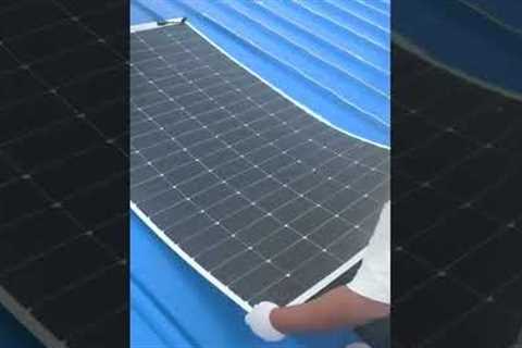Flexible solar panels install easily on corrugated roofs, offering quick setup and versatility.