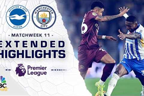 Brighton v. Manchester City | PREMIER LEAGUE HIGHLIGHTS | 11/9/2024 | NBC Sports