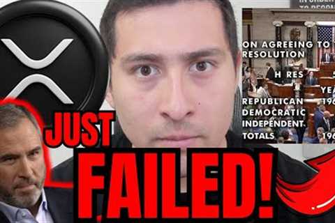 JUST IN XRP FAILED VOTE NEWS!