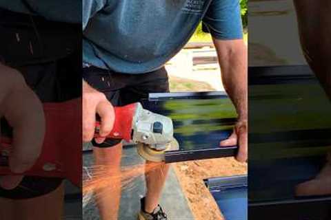 How to HEM standing seam METAL roofing #standingseam #metal #roofing