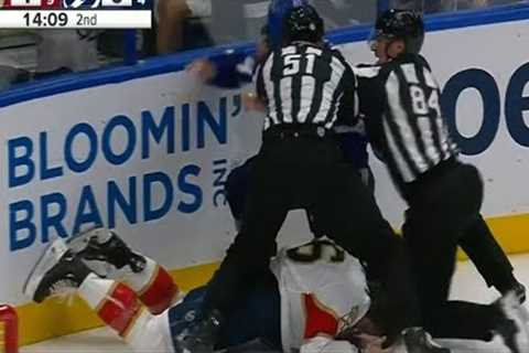 Refs Throw the Book at Conor Geekie for Jumping Josh Davies