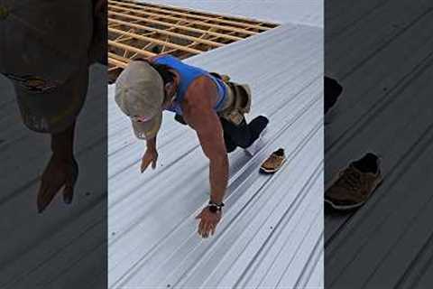 When you want to show off your roofing, shoes gon wrong