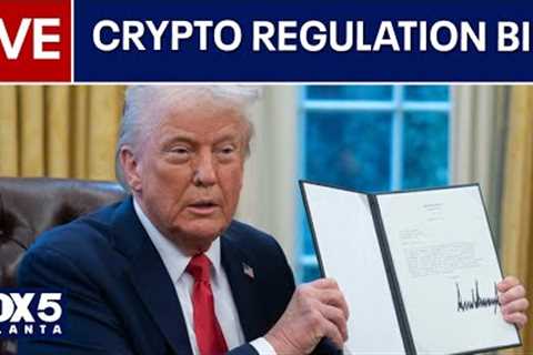 WATCH LIVE: President Trump signs historic crypto bill called the GENIUS Act