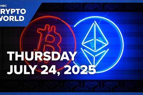 Ether rises 2% and bitcoin inches back above $119,000: CNBC Crypto World