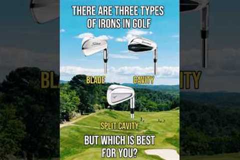 Different types of irons explained! ✅🏌️‍♂️ #golfclubs #golfirons #golf