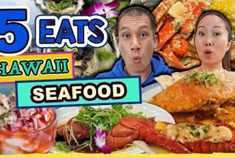 ULTIMATE SEAFOOD TOUR on Oahu – 5 Spots: HAWAII Best SEAFOOD! GIANT Crab, Lobster, Shrimp &amp; More