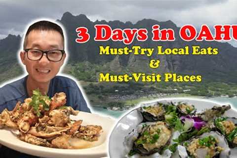3 Days in OAHU: Must-Try Local Food &amp; Hawaii's BEST Iconic Spots featuring Kualoa Ranch 🍍🤙