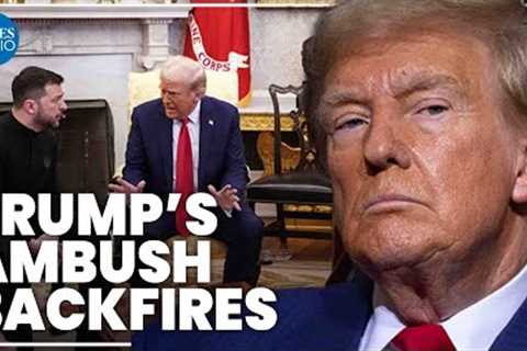 Trump’s ‘shocking’ ambush backfires as Zelensky’s support rockets
