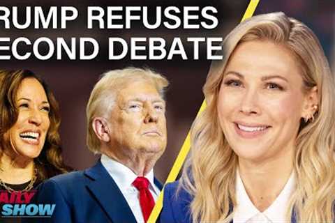 Trump Refuses 2nd Debate &amp; Calls BS on Kamala's McDonald's Experience | The Daily Show