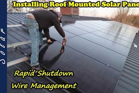 Installing Solar panels on our Roof, Rapid Shutdown Modules & PV Disconnect Switch.
