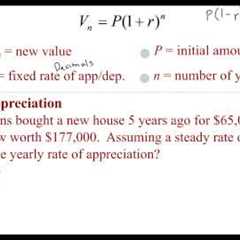 Lesson 8.8 - Appreciation and Depreciation