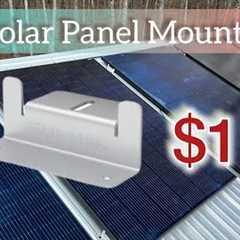 Solar panel mounting, cheap diy, on a metal roof