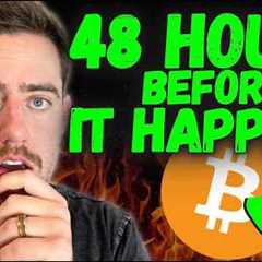 BITCOIN  - BLACKROCK IS GIVING YOU 48 HOURS!!